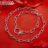 925 Sterling Silver Fashionable And Exquisite Inverted 8 Necklace - Banquet Gift Jewelry