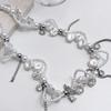 1 PZ Collana Irregolare Imitazione Perla Choker Avvolgente Donna Dolci Perline Catena Collo Strass Lusso Leggero Gioielli da Festa di Alta Gamma