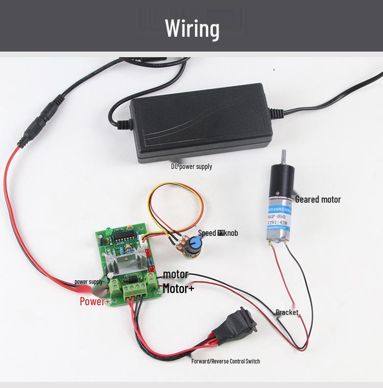 12V/6V 16GP-050 Micro DC Geared Motor - Planetary Gear, Low & Slow Speed