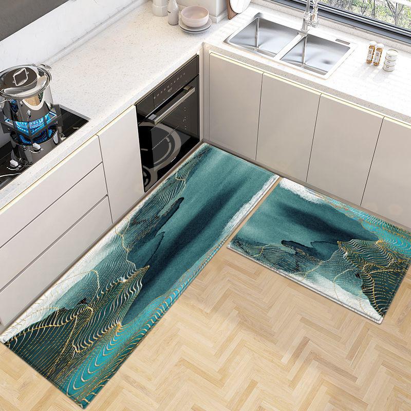 Abstract Oil Painting Kitchen Floor Mats Bathroom Mat Set Long Rug For Bedroom Living Room