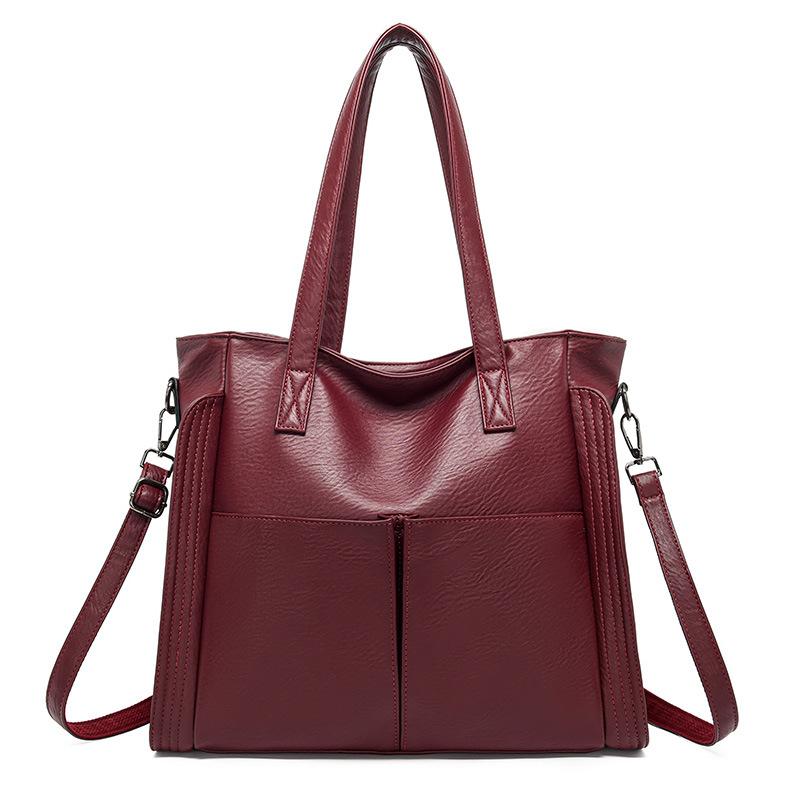 Stylish large-capacity women's new simple portable simple fashion shoulder messenger tote bag