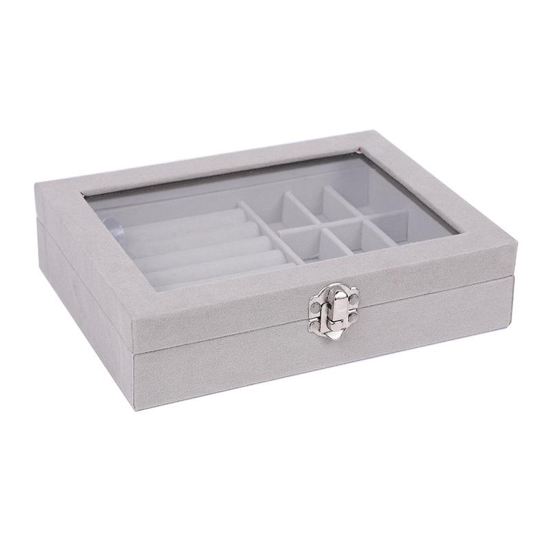 Velvet Jewelry Box with Multiple Compartments – Portable and Elegant
