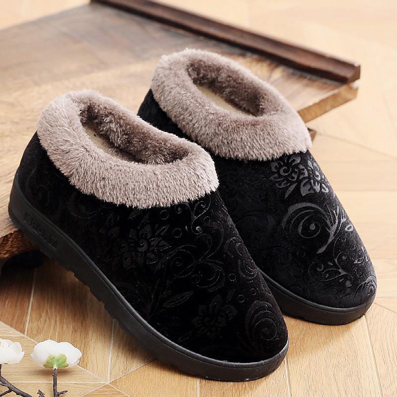 

2025 Winter Women s Non-slip Soft Sole Suede Cotton Slippers for Mom 38