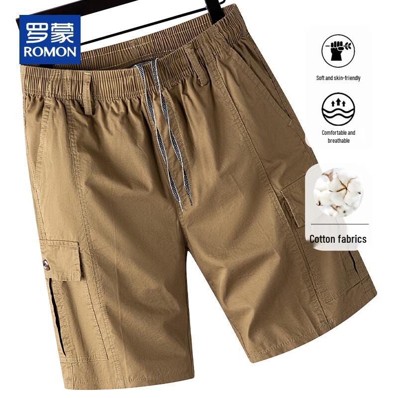 Romon Men s Casual Cotton Shorts 3XL