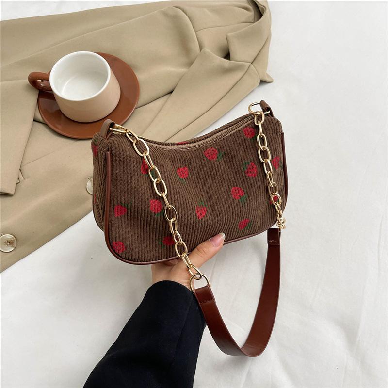 Modna niszowa designerska jednoramienna torebka w kształcie półksiężyca Prosta słodka torebka na rękę/pod pachę Nowa damska prosta casualowa torebka