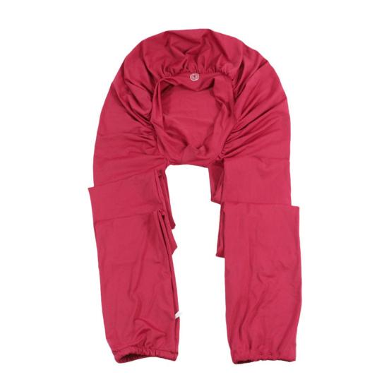 Шапка для сна Двойного назначения Длинные косы Шелковая Защитная для волос Дышащая Покрытие Регулируемая Колготки Шапка для сна вино красного