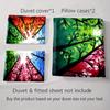 Vibrant Seasonal Trees. Bedding Duvet Cover Sets Duvet Covers Pillowcases Gifts (1 * Duvet Cover 2 * Pillowcases, Without Duvet Insert)