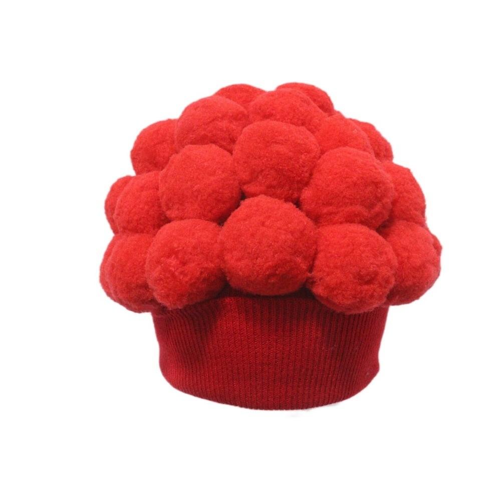 Knitted Vegetable Beanie Cap Warm Lining Novelty Headgear Cute Broccoli Hat Cosplay Events