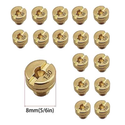 16Pcs Motorcycle Carburetor Main Jet Kit for Mikuni VM22 VM24 VM26 125CC 150CC 200CC 250CC for Dirt Bike Pit Bike ATV