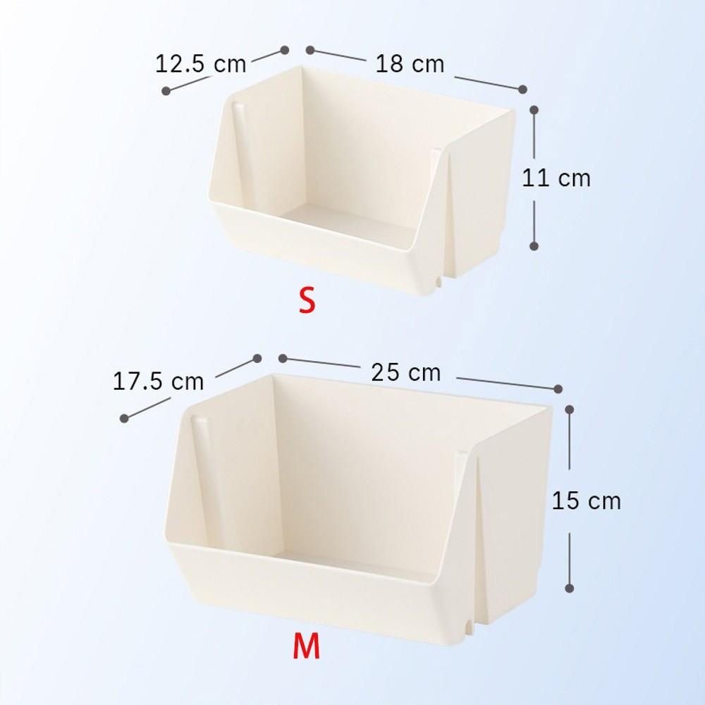 New Wall Mounted Organize Storage Bin PP Practical Storage Basket Miscellaneous Storage Box Stationery