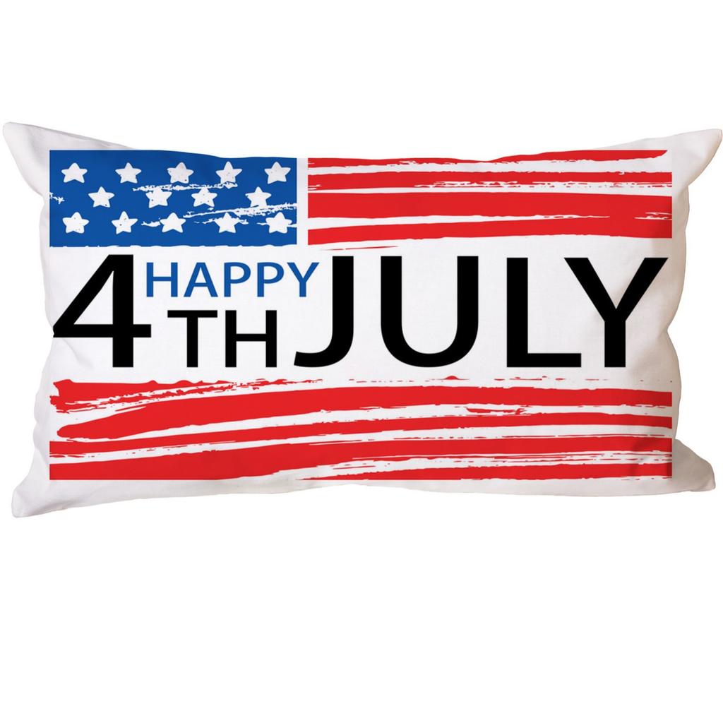 New American Independence Day Pillow Cover American Logo Outdoor Home Decoration Pillow Cushion Cover