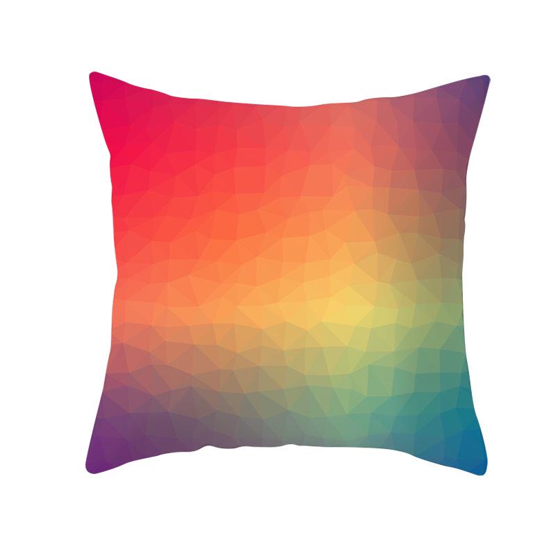 Household Products Colorful Printed Geometric Mirror Space Pillow Case Cushion Waist Pillow Case