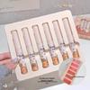 Gege Bear Soft Matte Lip Mud Set - Low Saturation, Happy Party Collection for Students, Autumn/Winter Whitening Lipstick