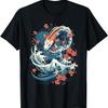 Koi Karpfen Ying Yang Nishikigoi Fisch Kirschblüte T-Shirt(19)