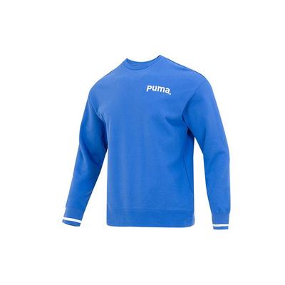 Sweat-shirt à col rond avec logo brodé Homme Tops Bleu 620614-92