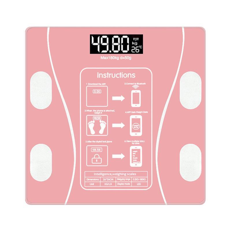 Smart Bluetooth Body Fat Scale for Accurate Household Weight Measurement