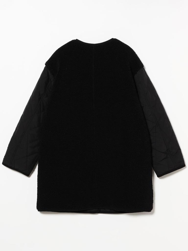 Ray Beams Women's Quilted Reversible Coat, Black 1