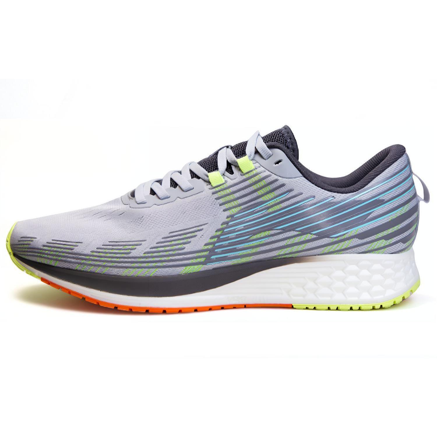 

New LiNing Red Hare 4 Cushioning Anti Slip And Wear Resistant Low Top Running Shoes Men s Gray White Green ARMR019-3 44