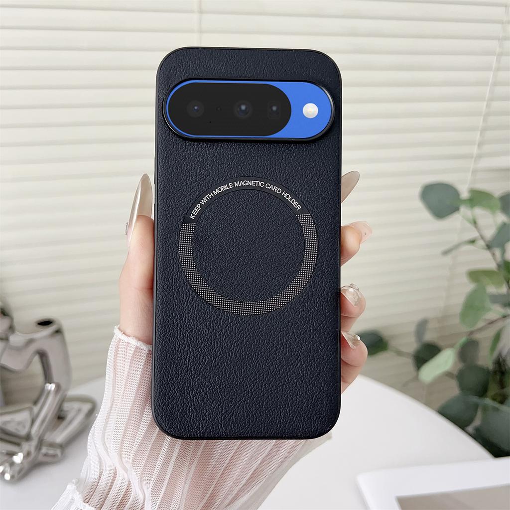 Für Google Pixel 10/10 Pro Hülle Sturzsichere PU-Leder+PC-Abdeckung Kompatibel mit MagSafe