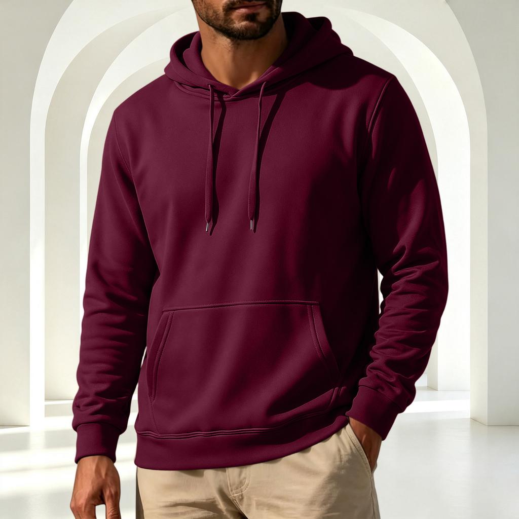 Men's Hoodie Long Sleeve Casual Pullover Sweatshirt for Everyday Wear
