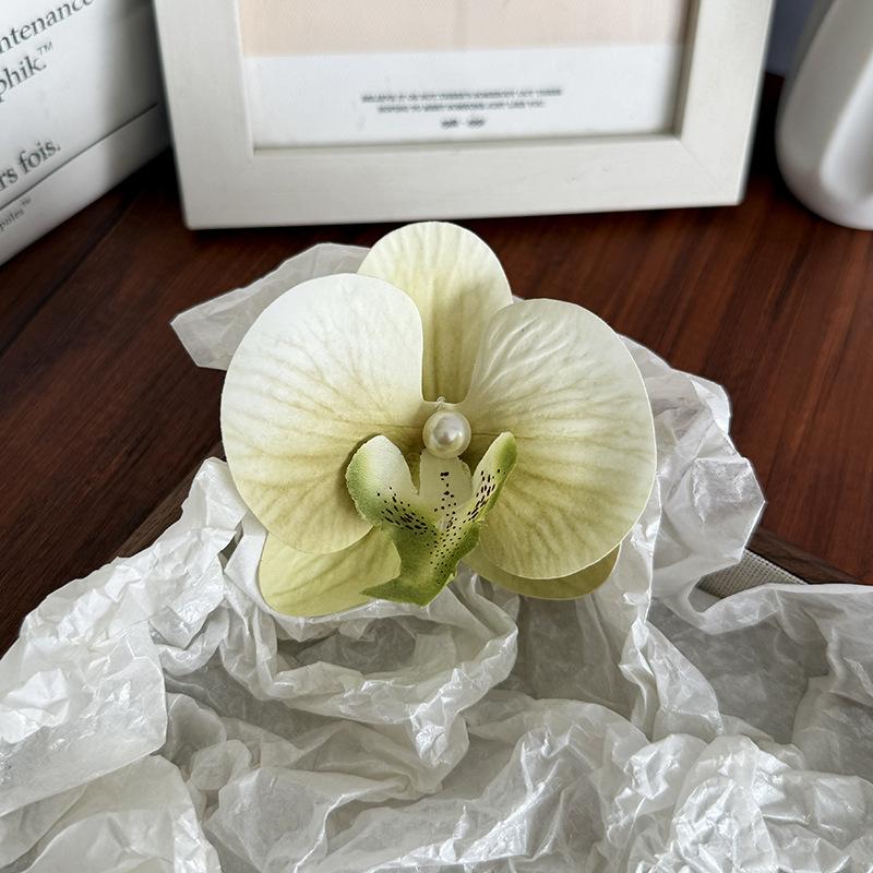 

1 шт. Набор Искусственные цветы Шелковая орхидея-бабочка Свадебный букет День святого Валентина Искусственные растения Свадебное украшение Венок своими руками Цветок на запястье невесты Свадьба 1pc оливковое зеленый