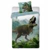 Dino T-Rex Bedding Set 140x200 70x90 Cotton Green Youth