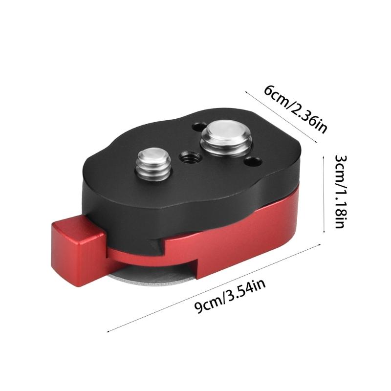 Lightweight Camera Mounting Plate Monitor Quick Release Plate for LCD Monitor Arm LED Light Camera 3/8Inch 1/4Inch