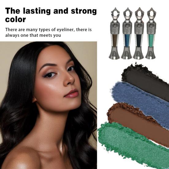 1/4Pcs 2G Powder Eyeliner Long Lasting Waterproof Natural Smudge-proof Portable Women Eyeliner Pencil Girls Eye Makeup Tools
