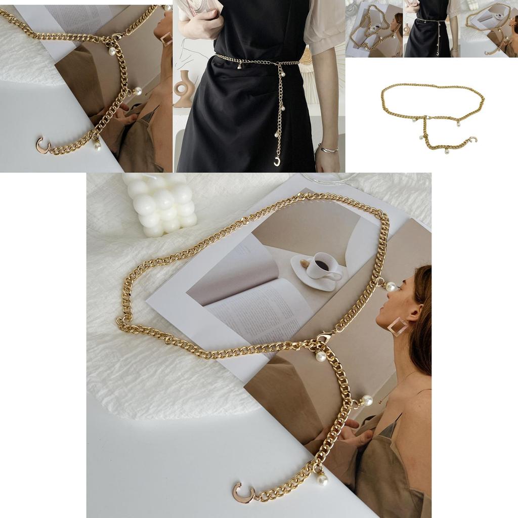 Trendy Summer Gold Metal Chain Waist Belt For Women Ideal For Chic Fashion