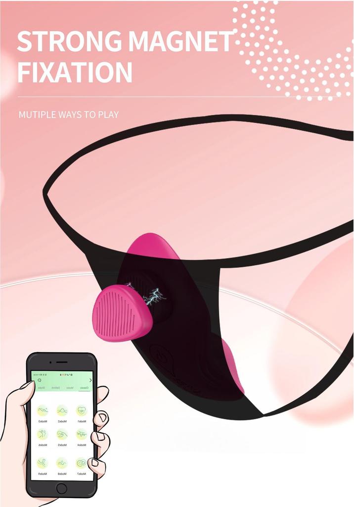 Women's Wearable Invisible Clitoral Stimulator with APP Control - Magnetic Suction Massage Toy