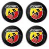 Tapacubos Centrales para Rueda de Coche de 60 mm, Insignia Decorativa, Accesorios para Fiat 500 Punto 124 125 500 Bravo Stilo Panda Abarth Tipo Viaggio