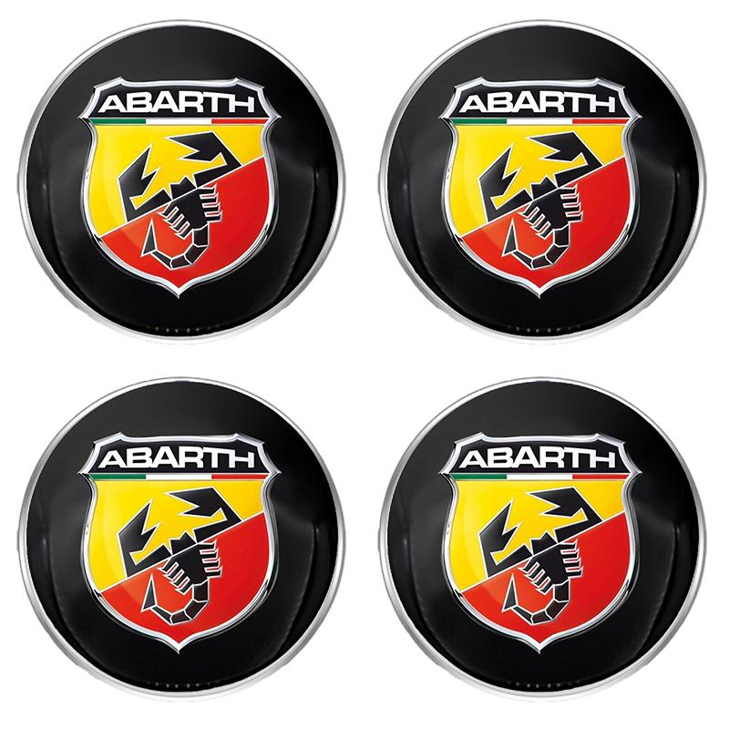 

60mm Car Wheel Hub Center Cap Rim Cover Emblem Stickers Accessories For FIAT 500 Grande Stilo Freemont Punto Astra Bravo Ducato