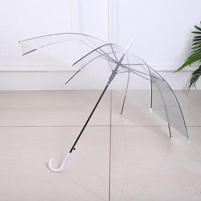 Gureide Transparenter Automatik-Regenschirm mit langem Griff - 5er-Pack