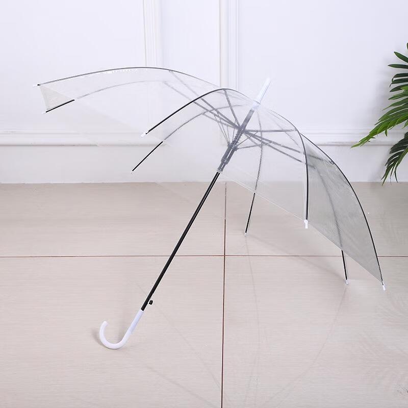 Gureide Long-Handle Transparent Automatic Umbrella - 5 Pack