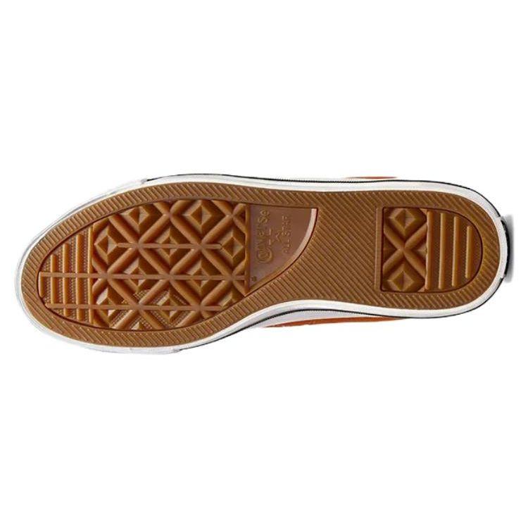 Converse One Star Suede Lace-Up Comfortable Versatile Non-Slip Durable Low-Top Skate Shoes Unisex Sneakers Orange White A07899C