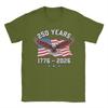 Eagle and American Flag  Years    Anniversary TShirt Summer  Cotton TShirts For Unisex Hippie Casual Tee Shirt