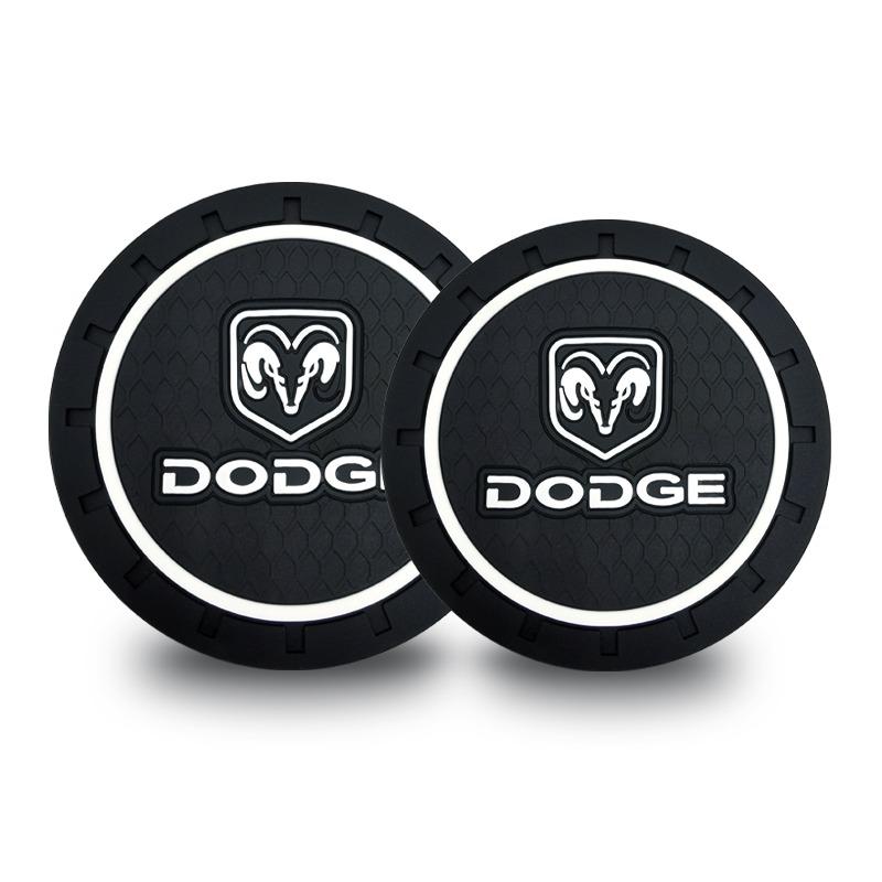 Silica Gel Car Coaster Water Cup Anti-slip Pad for Dodge Journey Ram 1500 Durango Challeager NITRO SRT Charger Avengr