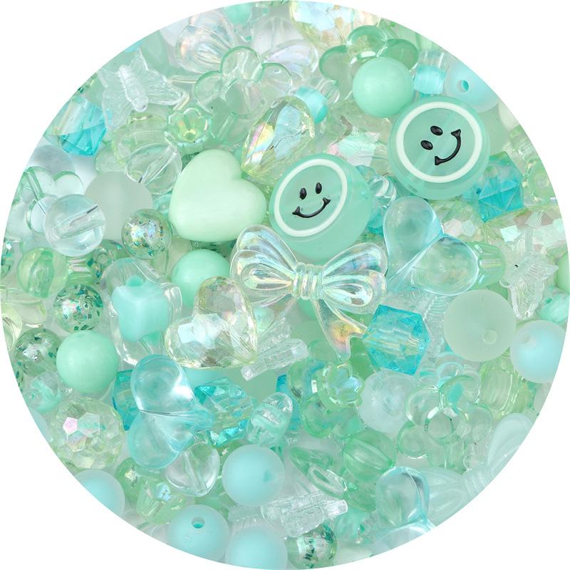 New Mixing Vintage Baroque Acrylic Beads Style Spring Color For Children DIY Handmade Bracelet Jewelry Making Accessories