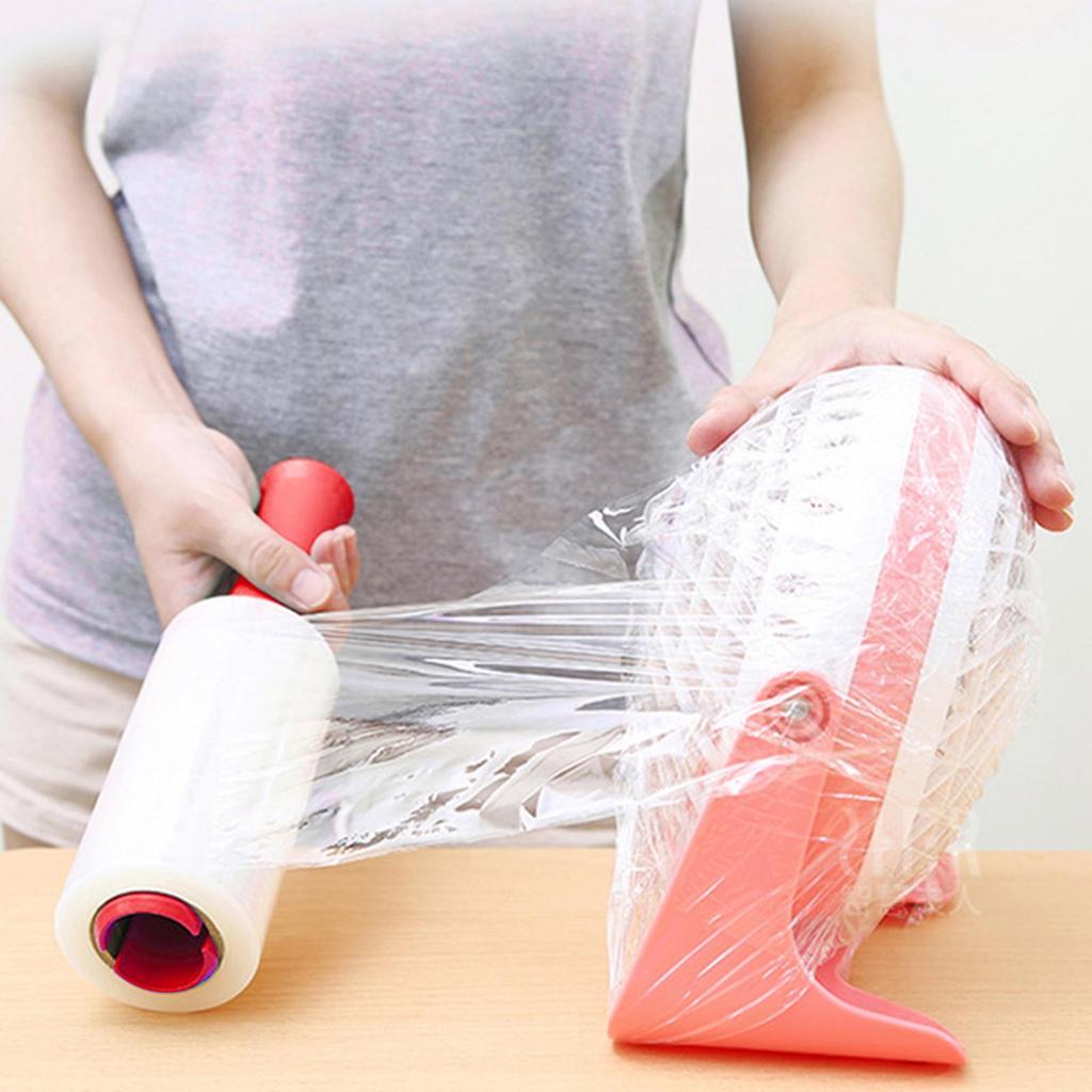 Clear Stretch Wrap Roll, Industrial Strength, Heavy-Duty for Movers, Pallet Storage