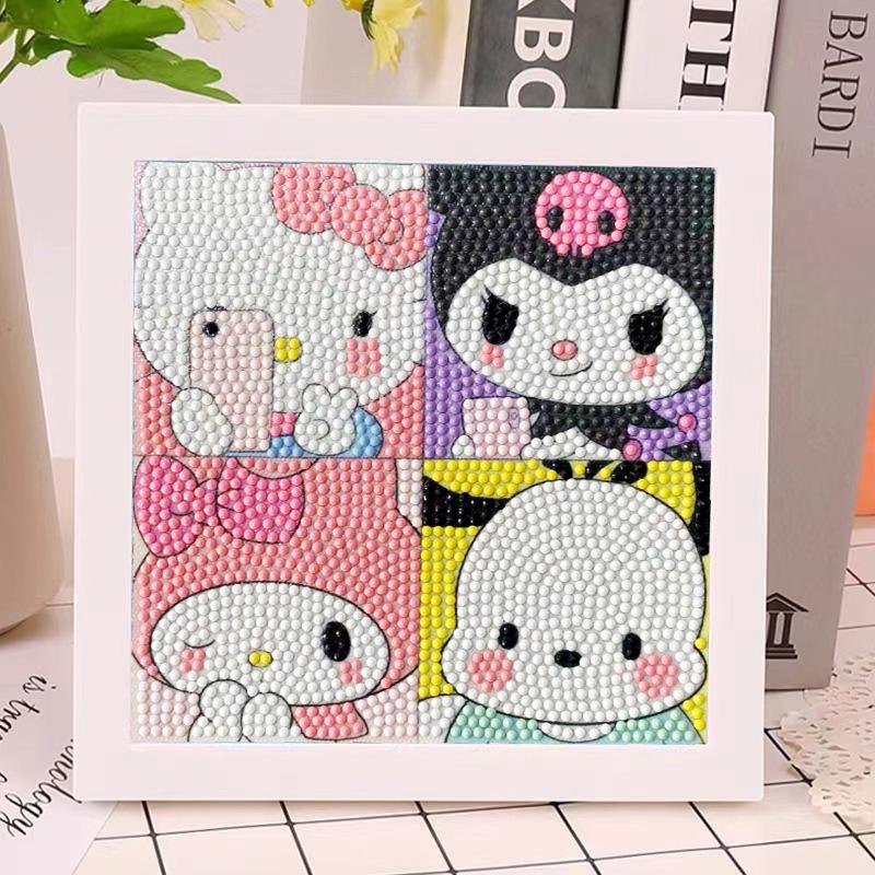 Children'S Diamond Painting Handmade Diy Masonry Painting Cartoon Diamond Sticker Bedroom Living Room Decorative Painting Photo Frame