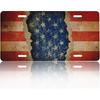 Front License Plate Cover – Aluminum Metal Car Accessory, Rust-Proof Novelty Vanity Tag Decor For Men & Women, 6X12 With 4 Holes - The World Map