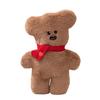 New Cute Tilted Head-style Scarf Bean Bear Doll Plush Toy Bear Doll Children's Pillow Gift Doll