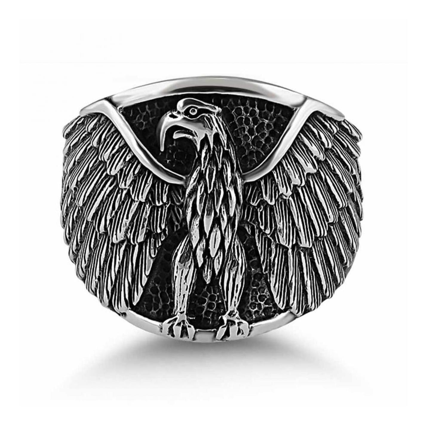 

Мужское серебряное кольцо Angry Eagle с мотивом Angry Eagle