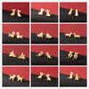 Cute Animal Pet Dog Stainless Steel Ear Piercing For Girl Tiny Stud Earrings Trend 2024 New Items Fashion Zircon Gifts