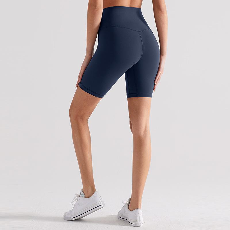 

Sports shorts polished five-point yoga pants women s high-waisted cycling fitness pants hip-lifting and shaping running sports tight shorts XL/10