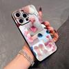 Cute cat pattern soft phone case suitable for iPhone 17 16 15 14 13 12 11 Pro/Max/Plus anti drop and shockproof back cover