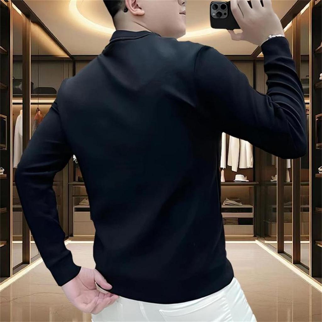 Men’s Stylish Horse Print Round Neck Sweatshirt – Versatile, High-Quality, Casual Long-Sleeve for Autumn/Winter.