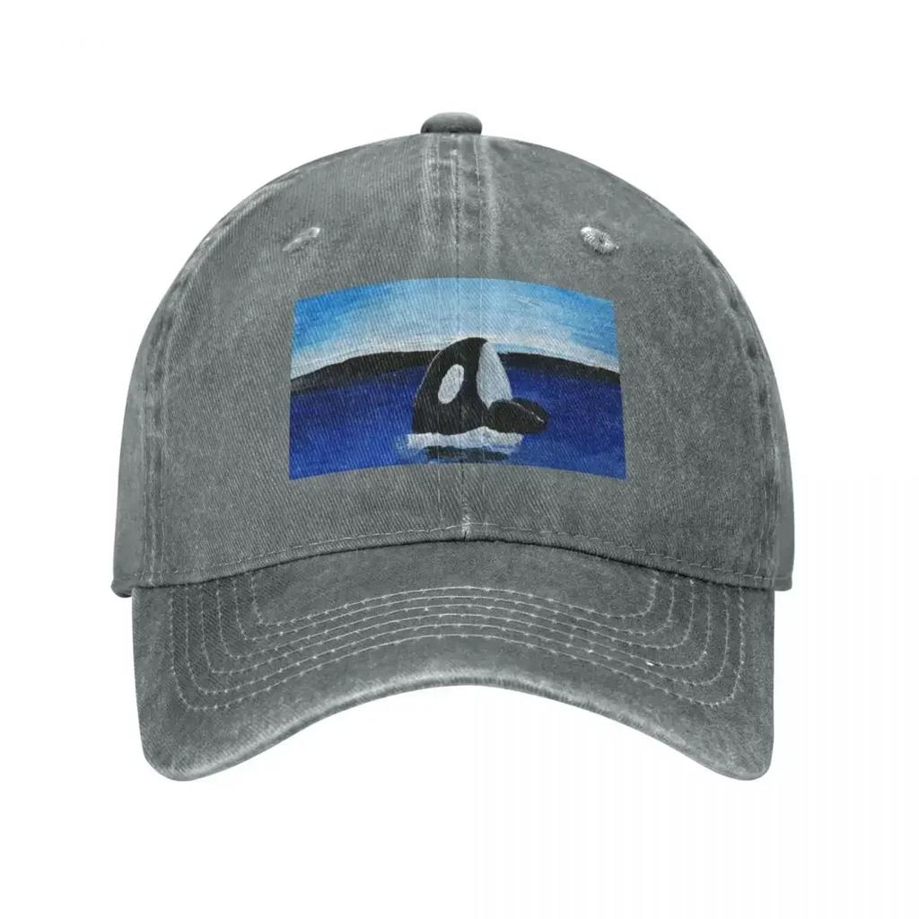Orca Orca Whales Baseball Cap Rave Sunscreen Vintage Dad Hat Luxury WoUnisex Unisex's