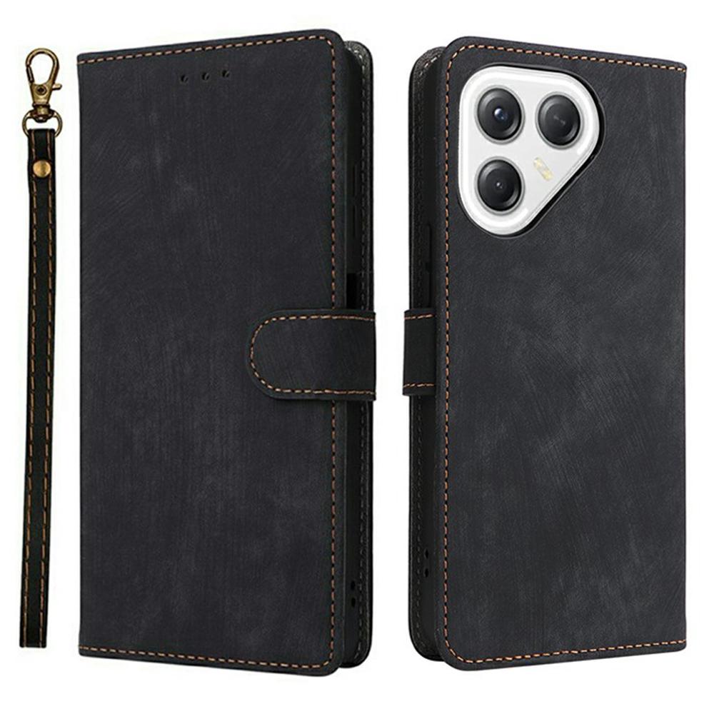 For TECNO Pova 7 Ultra 5G LJ9 Case Wallet RFID Blocking PU Leather Phone Cover Stand with Strap