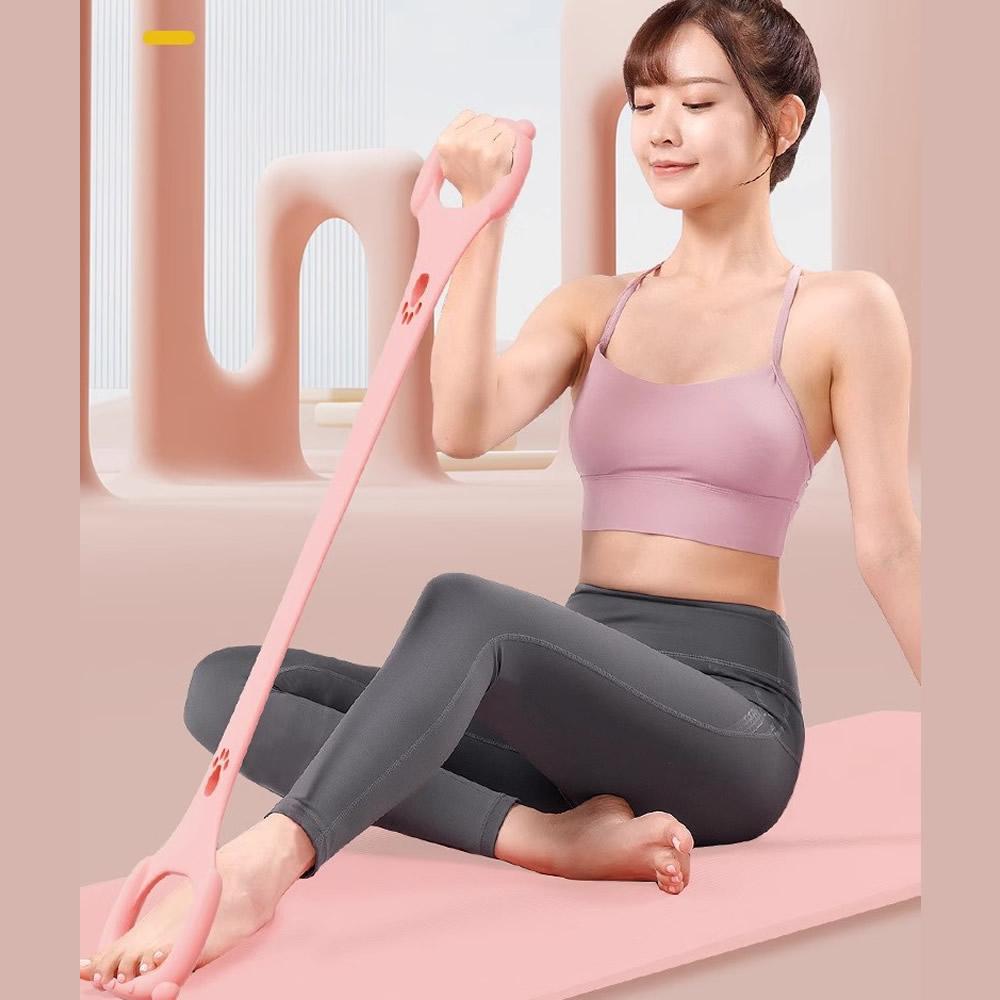 1 buc Bandă de Rezistență Siliconică ProFlex în formă de 8 pentru Yoga - Coardă Elastică Universală pentru Fitness și Stretching pentru Spate, Talie, Braț